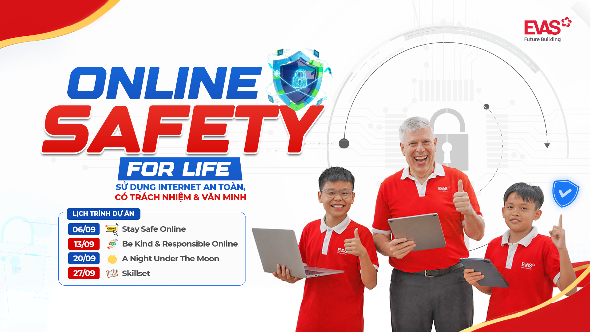 ONLINE SAFETY FOR LIFE 2026: Cùng EVAS trang bị kỹ năng an toàn trong thế giới số